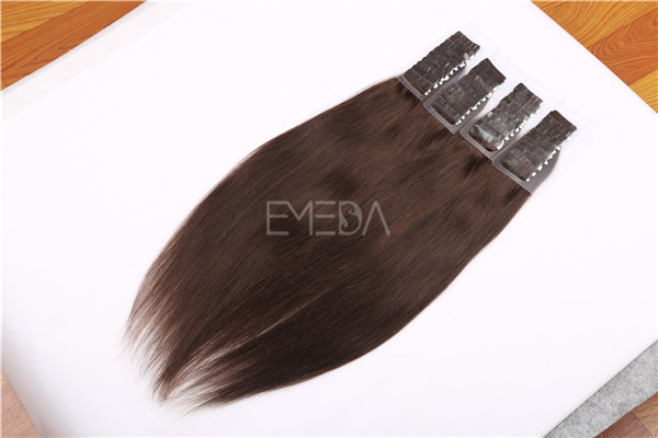 Invisible remy human hair tape hair extensions ZJ0078